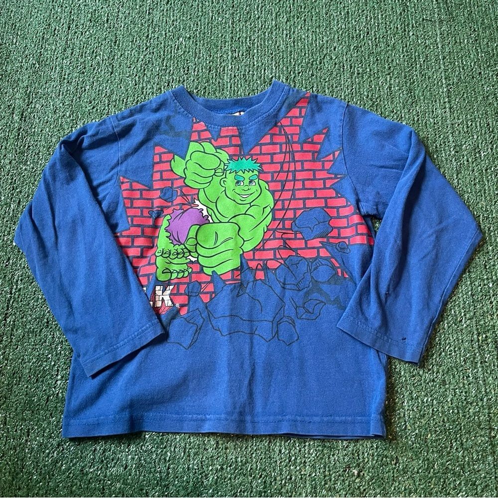 Vintage kids 2003 Hulk Marvel Long sleeve shirt - 4T